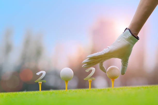 гольф 3 - golf golf swing putting cheerful стоковые фото и изображения