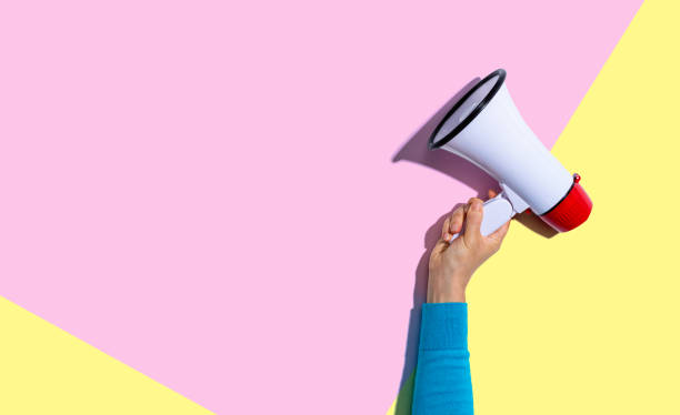 istock Person holding a megaphone 1187271918
