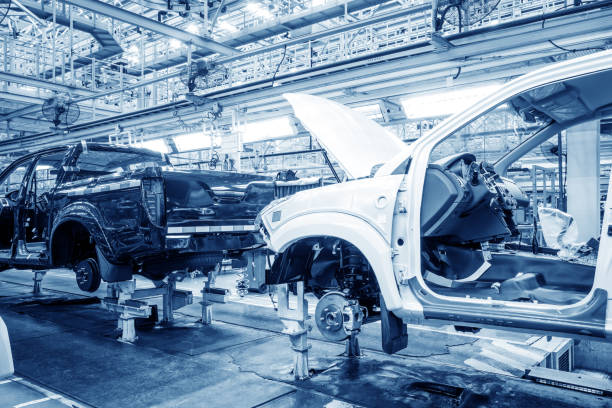 istock Automobile production line 1187273153