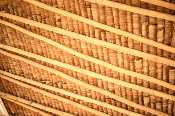 istock texture background of bamboo roof 1187278323