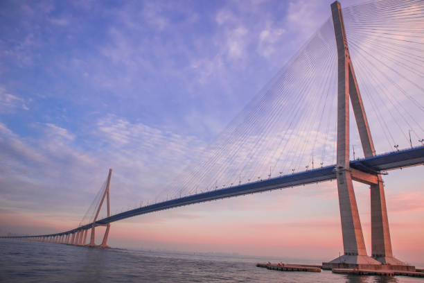istock The sunset site is the Incheon Bridge in Korea. 1187278371