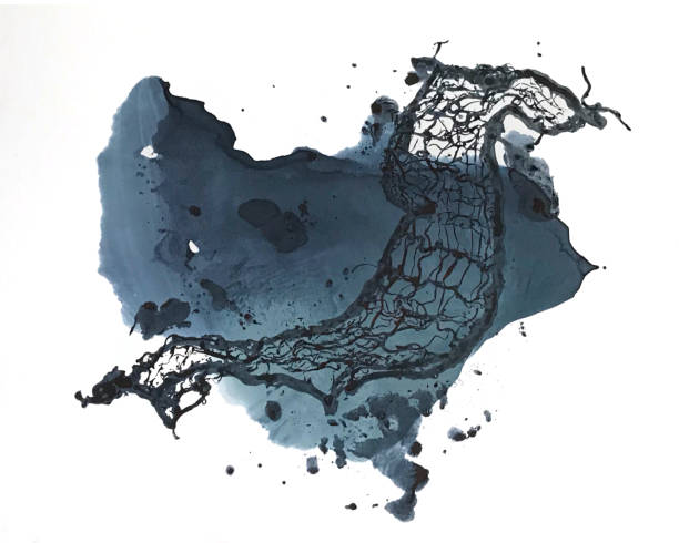 istock fishing net in the water, fishing, illustration 1187278478