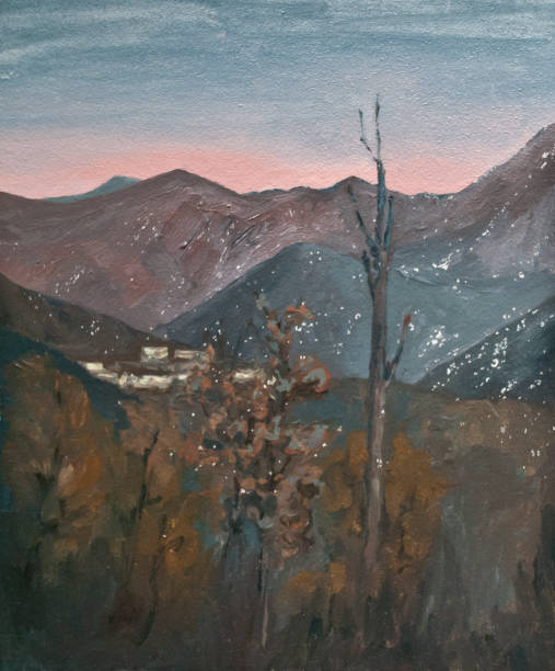 istock evening in the mountains, sunset in the mountains 1187278503