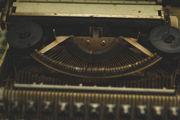 istock An old fashioned typewriter placed on a wooden table 1187290005