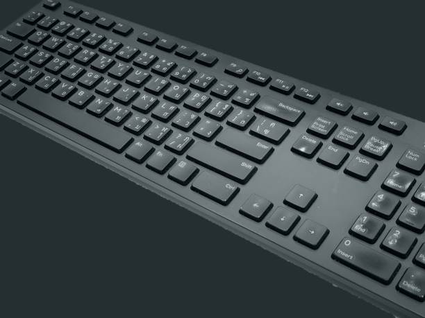 istock retro keyboard thai language and English language. 1187291196