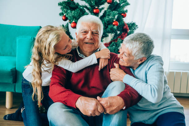 istock Senior couple with granddaughter 1187291597