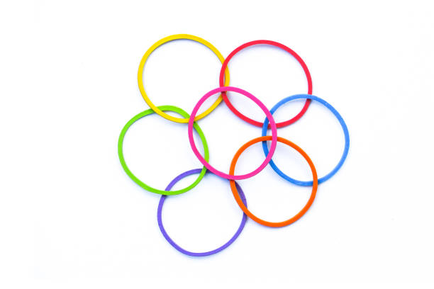 istock Elastic band rubber, Colored elastic rubber bands, Colored Rubber Bands 1187293420