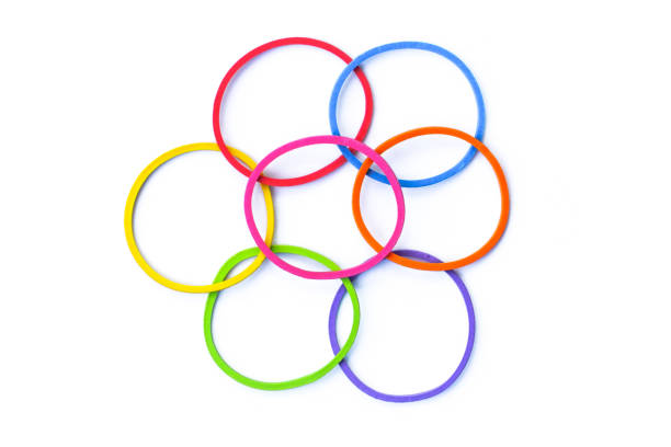 istock Elastic band rubber, Colored elastic rubber bands, Colored Rubber Bands 1187293428