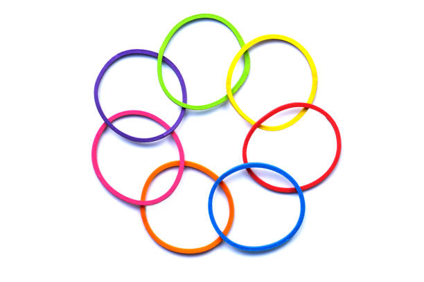 istock Elastic band rubber, Colored elastic rubber bands, Colored Rubber Bands 1187293470
