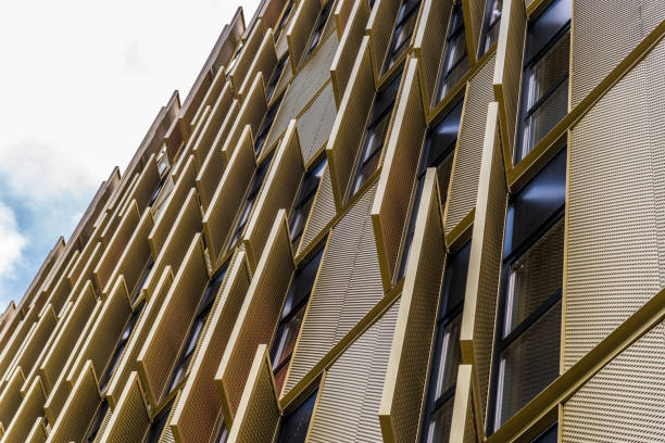 istock Close up of a colorful building, abstract geometric pattern and background 1187293538