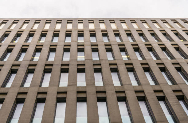 istock Close up of a colorful building, abstract geometric pattern and background 1187293550
