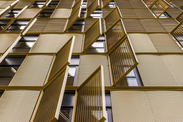 istock Close up of a colorful building, abstract geometric pattern and background 1187293557