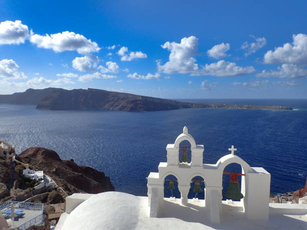 istock bells upon the caldera in Oia 1187293624