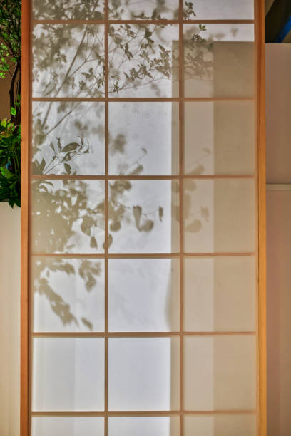 istock Japanese style door and window shadow 1187295710
