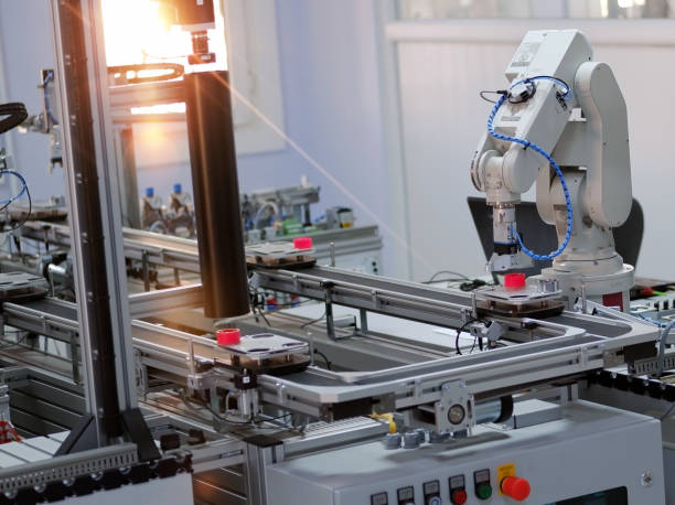 istock Industry 4.0 concept; artificial intelligence in smart factory. 1187295902