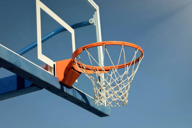 istock Basketball backboard on the school basketball 1187297278