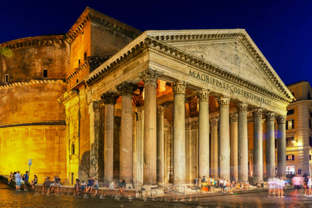 istock Pantheon at night in Rome 1187298077