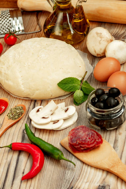 istock Ingredients for a healthy pizza 1187298352