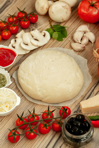 istock Ingredients for a healthy pizza 1187298381