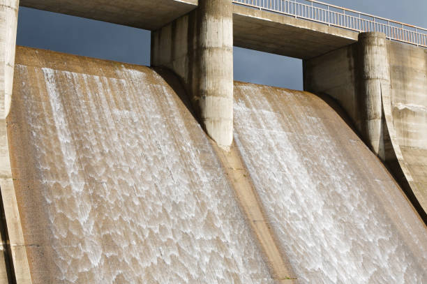 istock Water falling of a hydroelectric power plant 1187298518