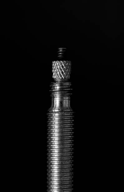 istock Macro image of a presta bicycle valve 1187307552