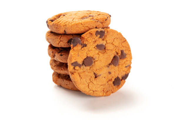 istock A stack of chocolate chip cookies, gluten free, on a white background 1187308654