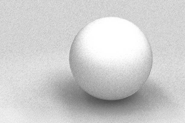 istock White Sphere on white background. Sphere mockup. 3d illustration 1187314132