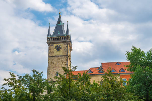 istock Medieval clock tower in old town of Prague. 1187322142