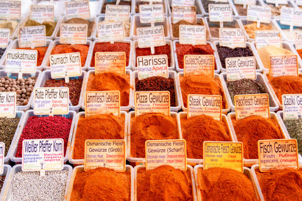 istock Colorful various spice and herbs background for cooking. 1187322237
