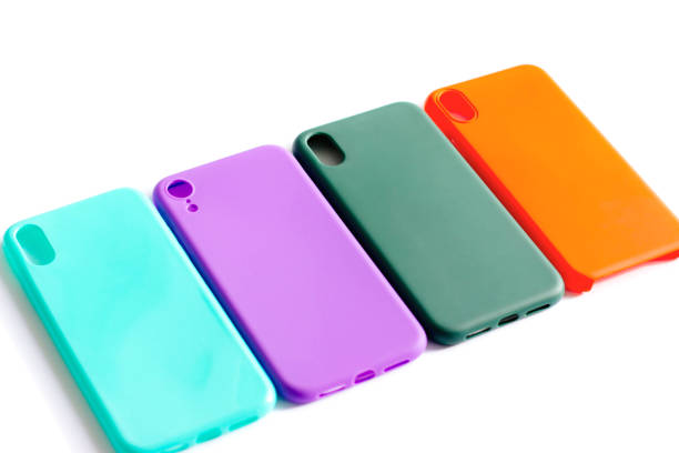 istock Four silicone cases for your smartphone. 1187323640