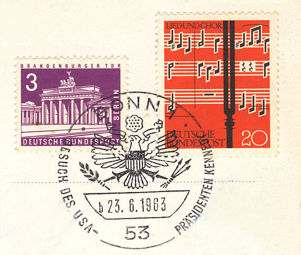 Cancelled Stamp From Germany Featuring The Writer Goethe.