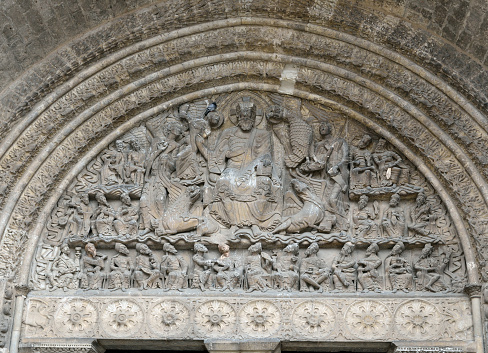 Arch of the entrance in the abbay Saint-Pierre de Moissac