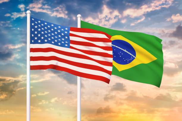 istock Relationship between the USA and the Brazil 1187325285