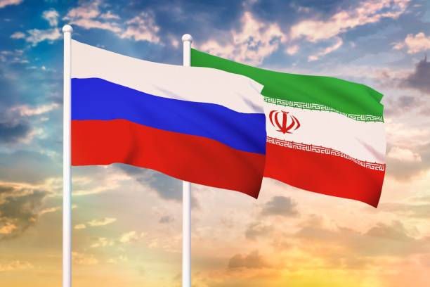 ロシアとイランの関係 - iranian flag ストックフォトと画像