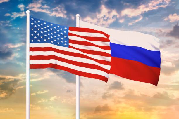 istock Relationship between the USA and the Russia 1187325683