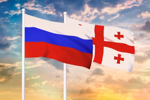 istock Relationship between the Russia and the Georgia 1187325718