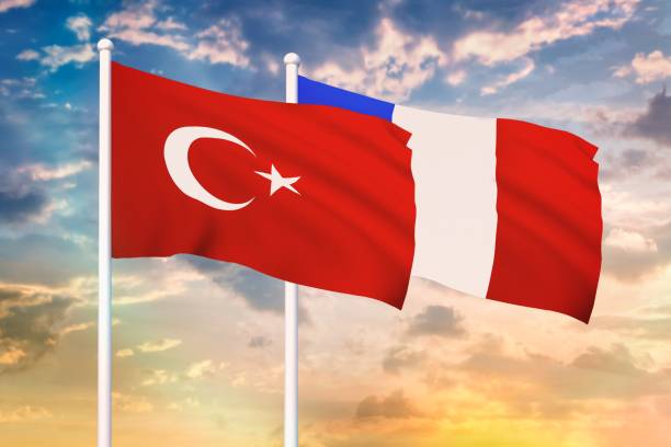 istock Relationship between the Turkey and the France 1187326326