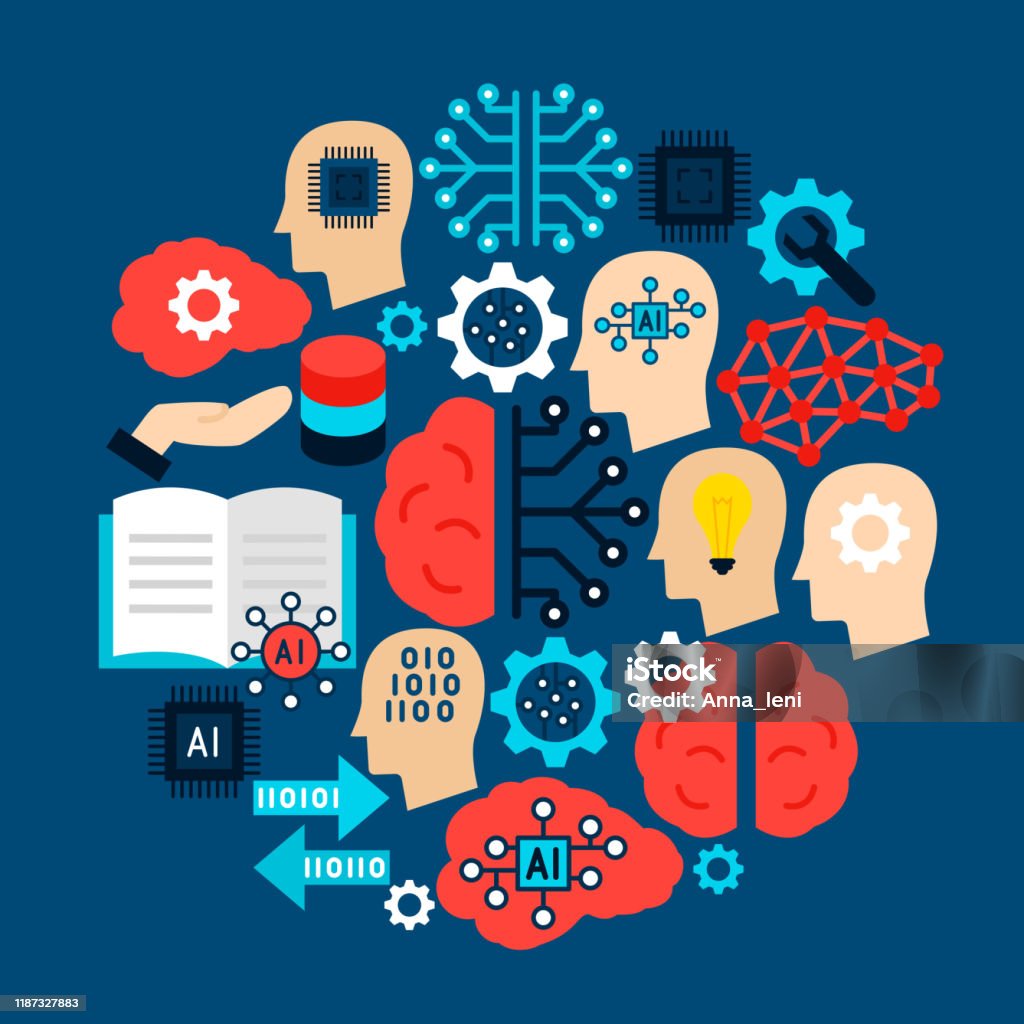 Machine Learning Circle Concept Stock Illustration - Download Image Now ...