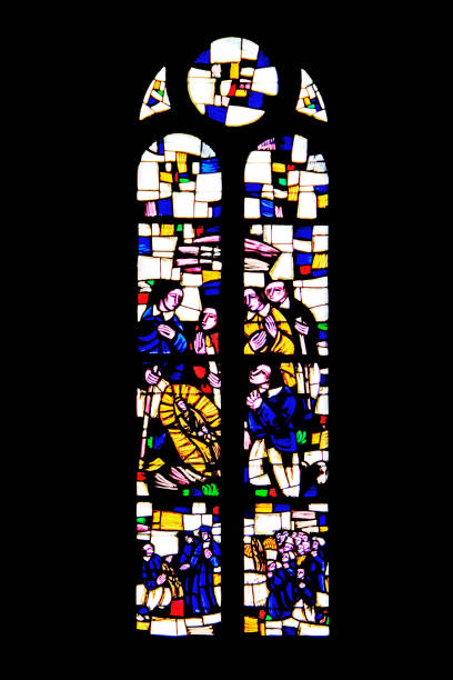 istock Sainte-Anne St. Anne's Basilica window. Morbihan. 