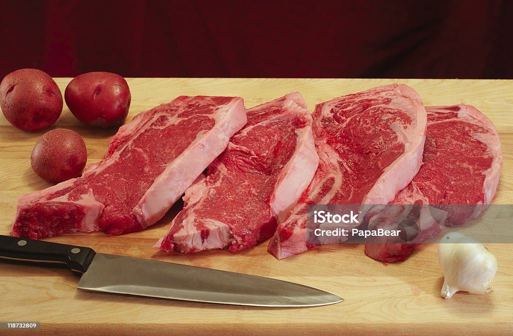 Strip steak-Abendessen - Lizenzfrei Braun Stock-Foto