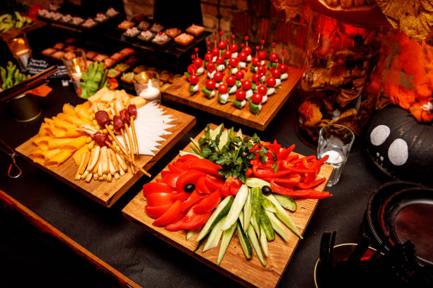 istock Catering food. Snacks on a banquet table. 1187328389