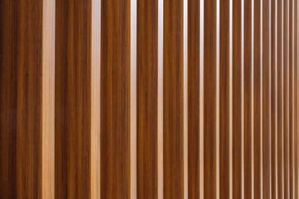 istock Wall decoration by wood plate in perspective view 1187330433