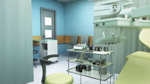 istock Special equipment for a dentist dentist office 3d render 1187339893