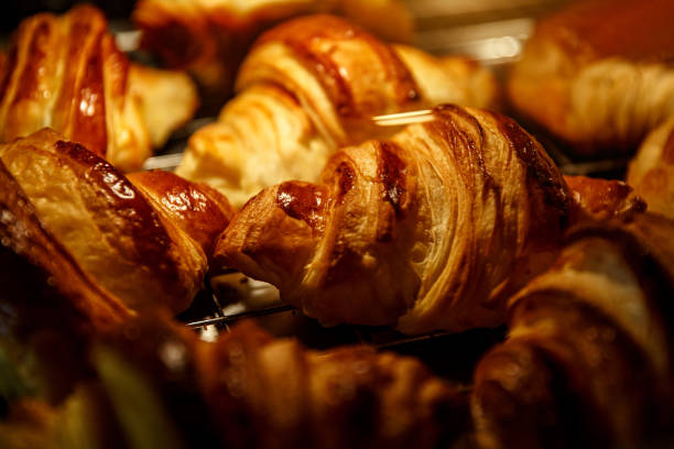 istock Fresh Baked Croissants. Selective focus. 1187340099