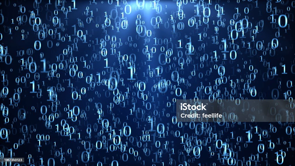 Bandwidth Background Simple Binary Background Stock Photo - Download Image Now - Abstract, Abstract ...