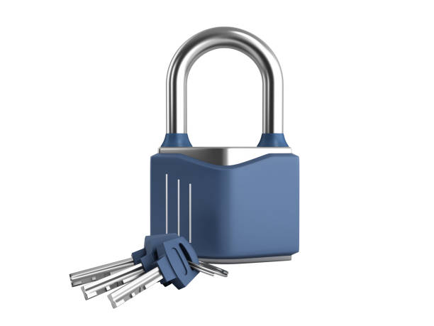 istock steel clasic lock with keys 3d render on white no shadow 1187341481