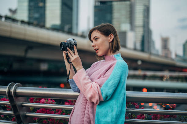 istock Woman taking a pictures 1187341584