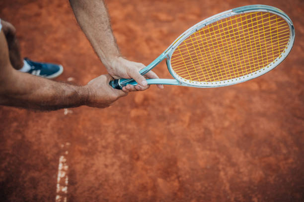 istock An older man is ready for tennis 1187342053