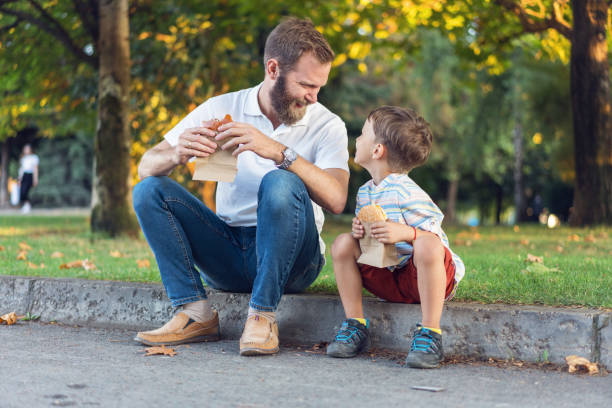 istock Father-son outing in the city 1187349680