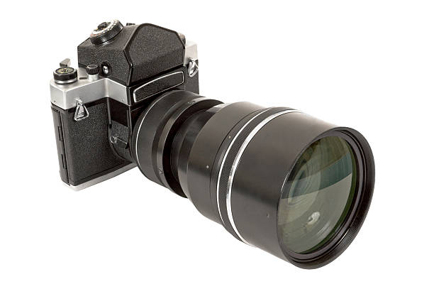 istock SLR camera and lens on a white background 118735033